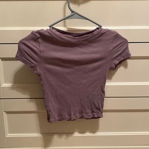 Purple crop top
